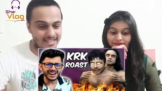 KRK Roast by Carryminati  FtCarryMinati  san ki roast reaction [upl. by Hellah]