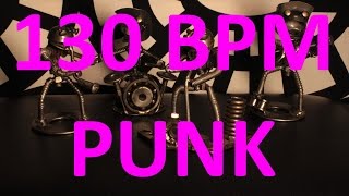 130 BPM  PUNK  44 Drum Track  Metronome  Drum Beat [upl. by Rotce463]