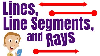 Lines Line Segments and Rays for Kids [upl. by Ragnar765]