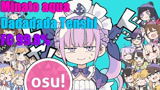 Osu Minato Aqua  Dadadada Tenshi Tenshi FC 998 [upl. by Burroughs]