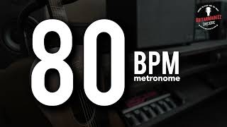 80 BPM  Metronome  quotClickquot Beat Style  15 minute Practice Track [upl. by Lexis602]