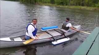 Crane Creek Kayakscanoe Styrigger [upl. by Gerk]