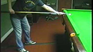 snooker pro tips 16 shortening the cue [upl. by Airdnaz]