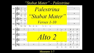 Palestrina  Stabat Mater  Verses 110 Alto2 [upl. by Akselav664]