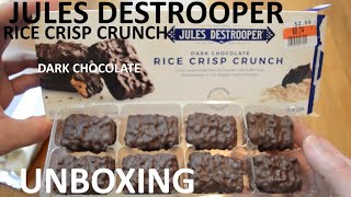 Unboxing Jules Destrooper Dark Chocolate Rice Crisp Crunch [upl. by Bilek880]