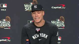 Dodgers Postseason Aaron Judge discusses what he admires about Shohei Ohtani World Series amp more [upl. by Egon435]