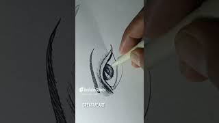 How to draw an eye pen sketch drawing drawing art sketch girl cartoon car bts short [upl. by Taffy]