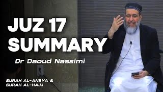 Juz  17 Summary  Dr Daoud Nassimi  Quranic Insights [upl. by Mcneil]