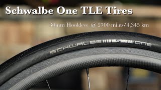 Schwalbe One TLE Tires in 700c x 30mm after 2700 miles Non Pro version [upl. by Moitoso380]