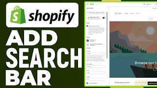 How To Add A Search Bar In Shopify Header 2024  Step By Step Guide [upl. by Ttej924]