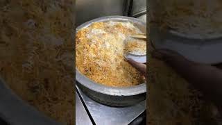 Hyderbadi Dum Biryani of Shah Ghouse Hotel ashortaday hyderabad hyderabadfood [upl. by Shirk]