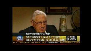 101409 Dr Henry Kissinger on Irans nuclear program [upl. by Nerok]