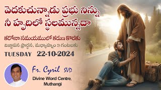 Divine Mercy Intercession Fr Cyril Doss SVD  Divine Word CentreMuthangi  22102024 [upl. by Reahard969]