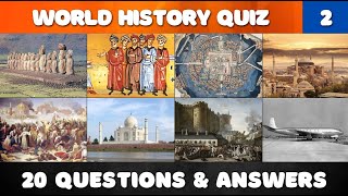 World History Quiz Part 2  20 Questions amp Answers [upl. by Nylak]