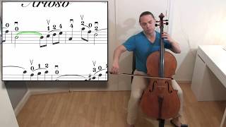 EASY Bach ARIOSO Cello Lesson [upl. by Theurich811]