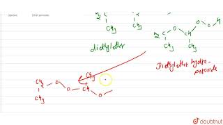 Diethyl ether absorbs oxygen to form [upl. by Ylram121]