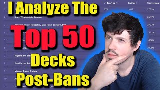 I Analyze The Top 50 Decks Of This Year and How They Look After EDHs Craziest Ban To Date [upl. by Joliet]