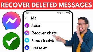 How to Recover Deleted Messages on Messenger 2024 New Update  Recover Deleted Facebook Messages [upl. by Lilahk322]