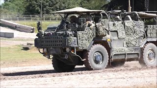 Jackal 2  British Army Reconnaissance Vehicle running at TANKFEST 2024 [upl. by Kristos]