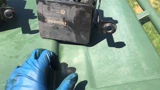 How to remove  replace ABS block  module on mk4 volkswagen [upl. by Gunthar]