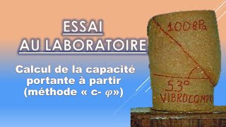 fondations superficielles Calcul de la capacité portante à partir méthode « cf » [upl. by Atirys716]