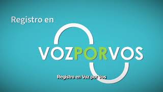 Tutorial Registro en sistema informático “Voz por Vos” [upl. by Ettesyl]