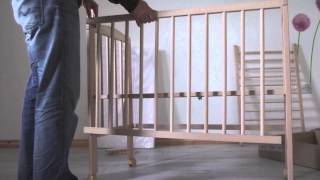 Natural Nursery CoSleeping Cot assembly instructions [upl. by Jepson]