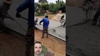 Best tool screeding cement of construction worker [upl. by Gearard]