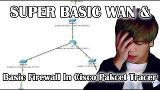 Simple WAN and Firewall in Packet Tracer [upl. by Dlonyer]