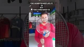 YONEX RACKET NANOFLARE LITE 33I STRINGS WITH NANOGY95 trending viral youtubeshorts shortsvideo [upl. by Enaasiali]