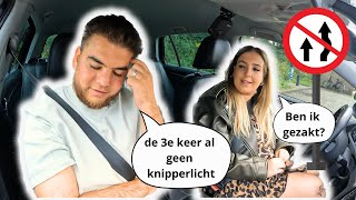 Kan je hierdoor zakken  Inhalen op een kruispunt op je praktijkexamen🚗  rijles [upl. by Candi110]