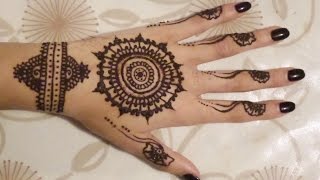 Quick Simple Henna Design [upl. by Nodnas]