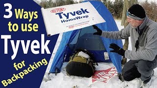 Tyvek for Backpacking Ground Cloth Cover Winter Camping [upl. by Gallenz]