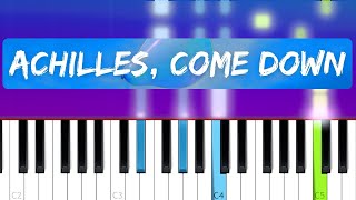 Gang Of Youths  Achilles Come Down Piano Tutorial [upl. by Hsara250]