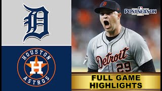 Tigers vs Astros ALWC Game 1 Highlights 10124  MLB HIGHLIGHTS TODAY Tarik Skubal [upl. by Gereld]