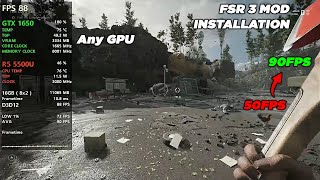 How to install FSR 3 mod on any game  No error  No crashing  Full smoothness [upl. by Enitsirk]