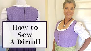 How to Sew a Dirndl  StepbyStep Tutorial [upl. by Notsua]