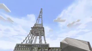 Minecraft THE EIFFEL TOWER Timelapse  Download [upl. by Onitsirc]