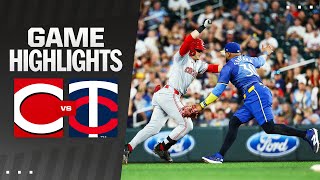 Reds vs Twins Game Highlights 91324  MLB Highlights [upl. by Enomar]