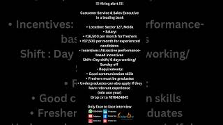 Noida hiring finderbro hiring job noida [upl. by Eiramalegna]