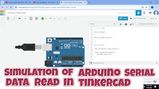 simulation of arduino serial data read in tinkercad  arduino serial communication in tinkercad [upl. by Forras999]