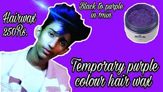 Temporary hair colour wax  used and wash  colour transformation [upl. by Gnot]