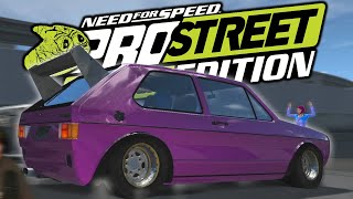 DRAGMONSTER VW GOLF 1 GTI  NFS PROSTREET PEPEGA EDITION Part 15 [upl. by Ramled]