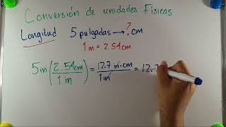 Conversiones de unidades  FISICA BASICA [upl. by Bokaj]