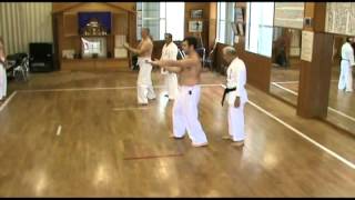 Sensei Toshio Higa checking my Sanchin Kata Okinawa November 2011 [upl. by Akinahc981]