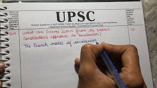 Upsc answer writing ✍️ series  Upsc cse mains answer writing practice [upl. by Augustus]