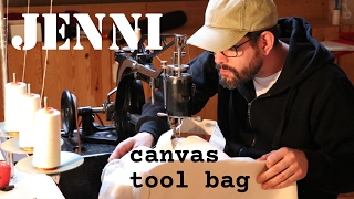 CANVAS TOOL BAG sewing project [upl. by Harbert]