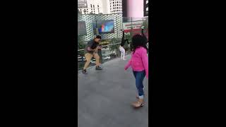 Las Vegas Street Performer Slays Electric Violin  Tony B [upl. by Ebberta]