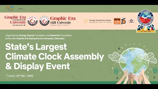 States Largest Climate Clock Assembly amp Display Event  Graphic Era  Energy Swaraj Foundation [upl. by Anifled459]