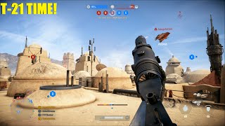 The T21 is SOO POWERFUL Palpatine just wants a good back amp forth match  Star Wars Battlefront 2 [upl. by Barra847]